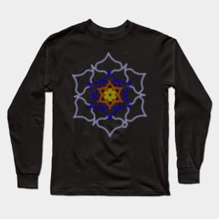 Blacklight "Glow" Flower Long Sleeve T-Shirt